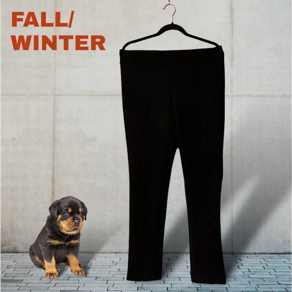 Andrew Marc Black Faux Suede Pants/Leggings - Picture 13 of 15